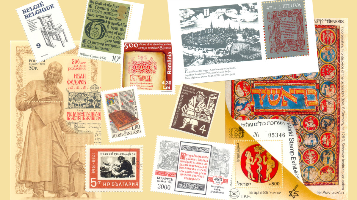 Collection of Book-Themed Postage Stamps - iBookBinding